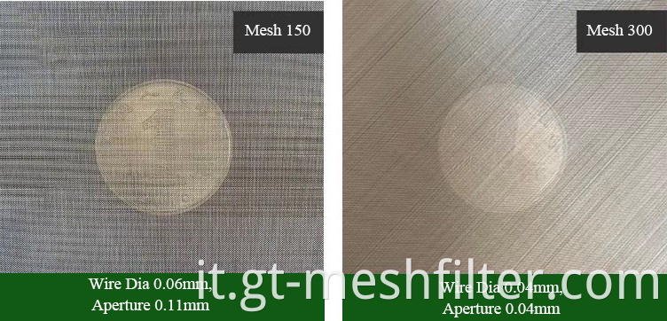 12 x 64 mesh inversa inversa inversa olandese in acciaio inossidabile Filtro in rete per estrusore di plastica